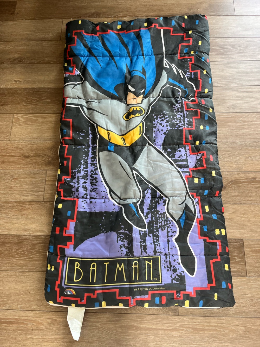 Vintage 1992 DC Comics Batman child sleeping bag